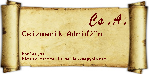 Csizmarik Adrián névjegykártya